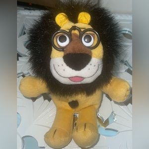 Hubert Lion Plush 8" Glasses Harris Bank 2005 Animal‎ Fair Stuffed Animal